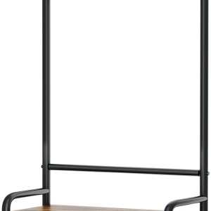 Coat Rack, Entryway Hall Tree with Shoe Bench and Storage, 4-in-1 Coat Rack with 3-Tier Shelves, Hanging Rod and 8 Hooks, Freestanding Coat Rack Stand for Living Room, Bedroom, Rustic Brown